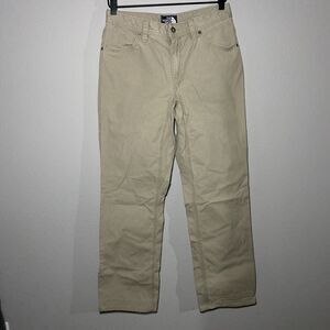 The North Face Mens Pants Beige Tan Cotton Flat Front Tan Size 30 Regular [A8ZS]